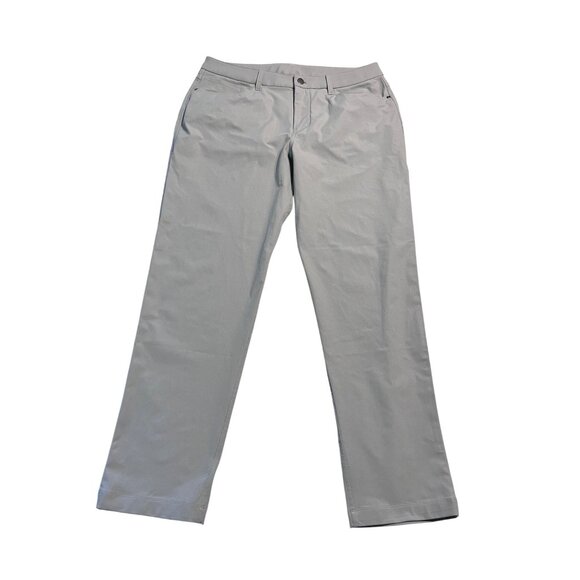 NWOT Lululemon ABC Classic-Fit Trouser Warpstreme Silver Drop Pants Mens 34X29.5 - Picture 1 of 5